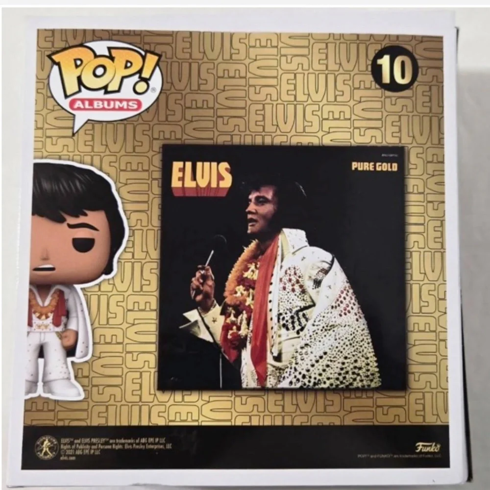 New Funko Pop! Elvis Presly Pure Gold Figure #10 2021